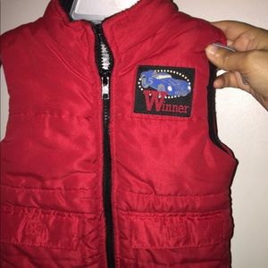 Carters sweater & Red Vest
